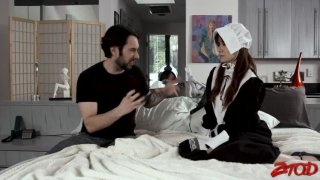 Brunette beauty enjoys pussy penetration Thumbnail