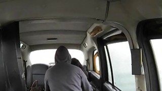 Busty ebony woman fucked by fake driver in the backseat Thumbnail