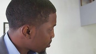 Petite Asian maid sex slave by two big black cock fucked her threesome Thumbnail