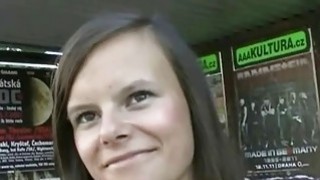 Brunette picked up in the bus stop Thumbnail