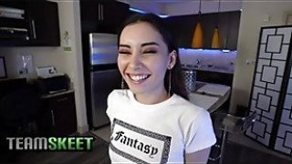 TeamSkeet Hot Teen Aria Lee Sucks Up A Big Cock Thumbnail