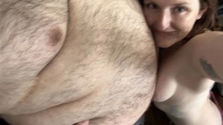 Petite british mistress worships huge 440lb bhm belly - hot amateur homemade fetish Thumbnail