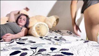 Step sister caught masturbating - blackmailed for hot sex with step brother Thumbnail