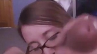 Busty chick licking off messy jizz Thumbnail
