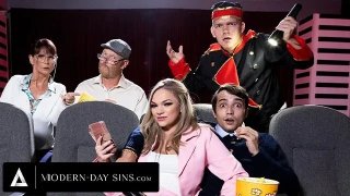 Pervy teens have sex in movie theatre Thumbnail