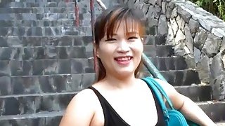 Huge white cocked stud fucking busty Thai slut in doggy style position Thumbnail