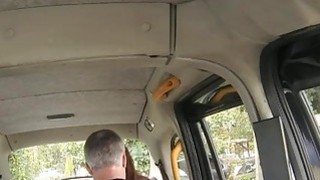 Amateur redhead girl twat fucked by fraud driver in public Thumbnail