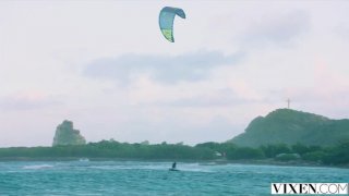 Vixen swallow blonde angel emily facial with swinging couple friends Thumbnail