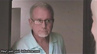 Milf kinky blonde gags on her grandpa s cock mature big tits cumshot american Thumbnail