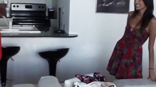 Three hot babes sharing dicks at party Thumbnail