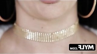 Milf star jasmine jae looks stunning in a fishnet outfit while deepthroating a giant cock mature milf Thumbnail