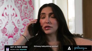 Petite jane wilde tricks strict babysitter lilly bell into spanking horny lesbian sex Thumbnail