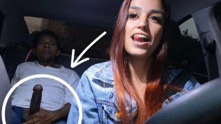 Slutty brazilian driver catches passenger jerking off in backseat and rides his bbc Thumbnail