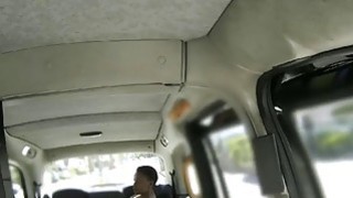 New cab driver pounded his ebony passenger in the backseat Thumbnail