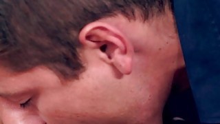 Busty fit Milf deep throats young dick Thumbnail