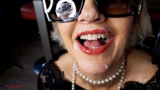 Mature cougar milf boy laughing fun - huge facial cumshot full video Thumbnail