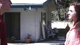 Angel Smalls gives a wake up blowjob to her step bro Thumbnail